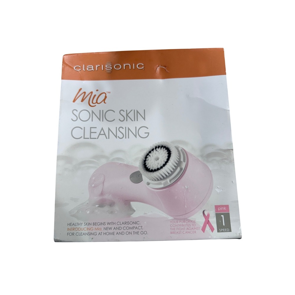 Clarisonic Mia Sonic Skin Cleansing System Pink 1 Speed Rechargeable Waterproof